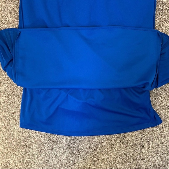 DKNY Women's Dress Royal Blue Pleated Sides Sleeveless Size 6 - NWT $129 - Picture 6 of 16